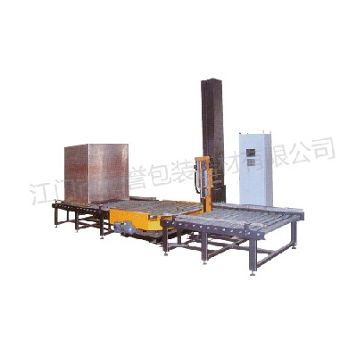 Rotary bearing tray online winding machine