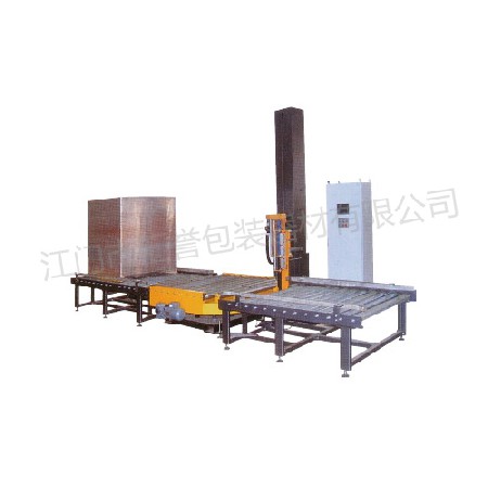 Rotary bearing tray online winding machine
